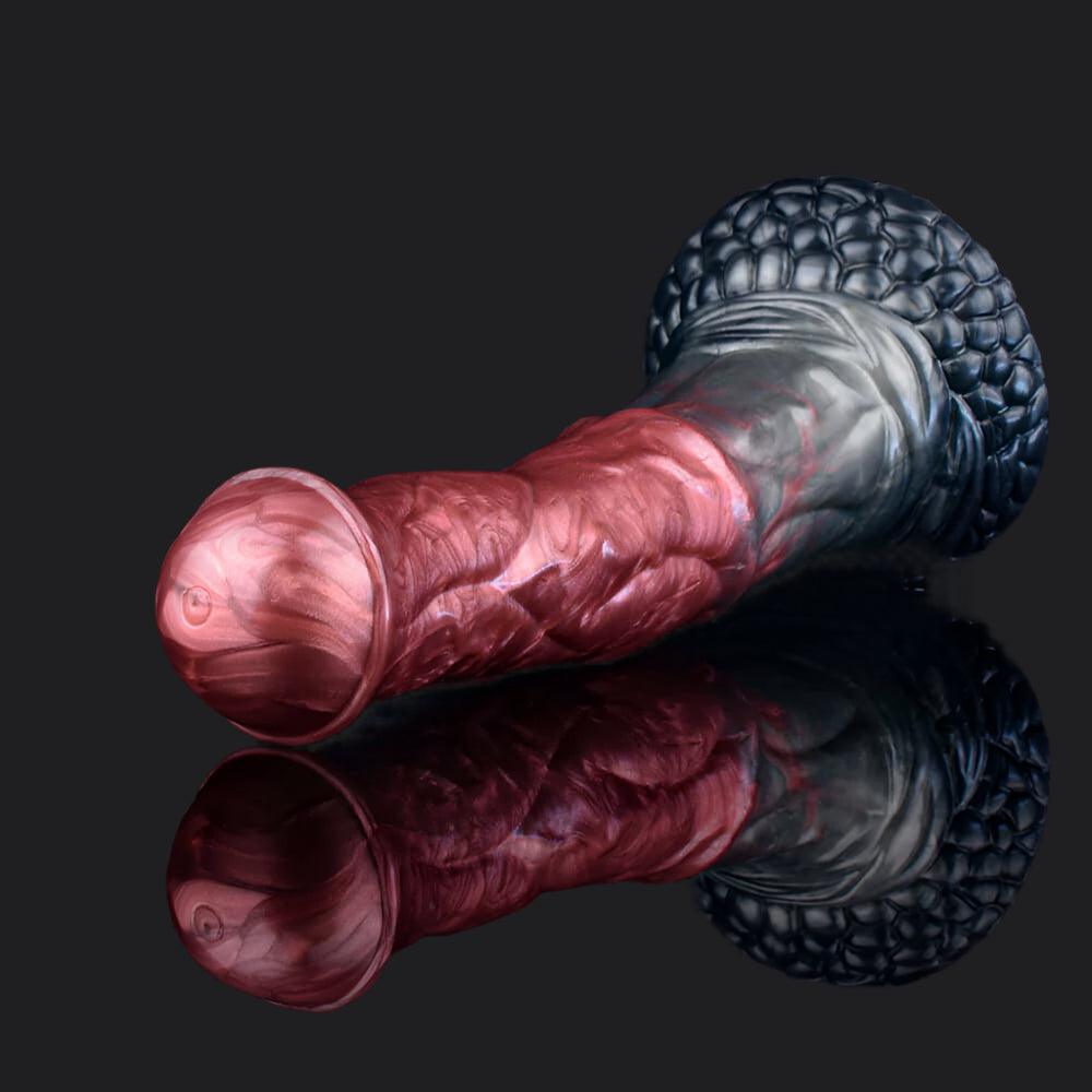 Metallic Red Horse Dildo – Realistic, Wild, and Ready - BeastGasm